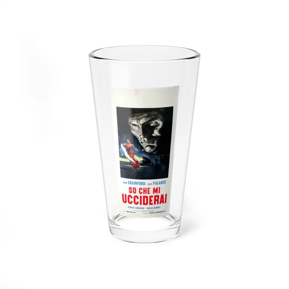 SUDDEN FEAR (ITALIAN) 1952 Movie Poster - Pint Glass 16oz-16oz-Go Mug Yourself