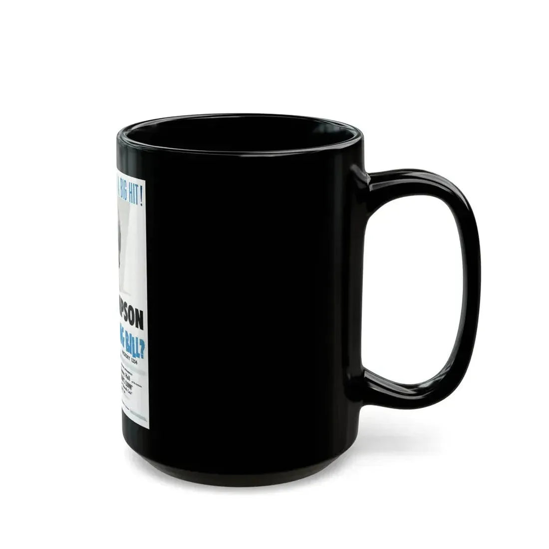 Sue Thompson 1963 (Music Poster) Black Coffee Mug - Go Mug Yourself