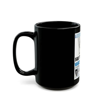 Sue Thompson 1963 (Music Poster) Black Coffee Mug - Go Mug Yourself