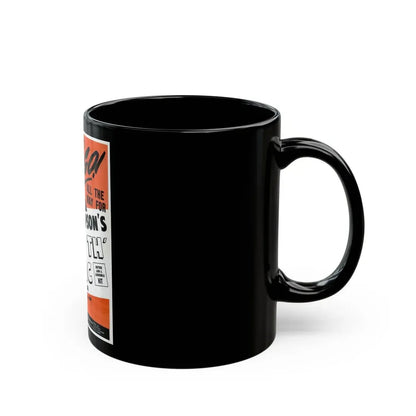 Sue Thompson 1965 (Music Poster) Black Coffee Mug - Go Mug Yourself
