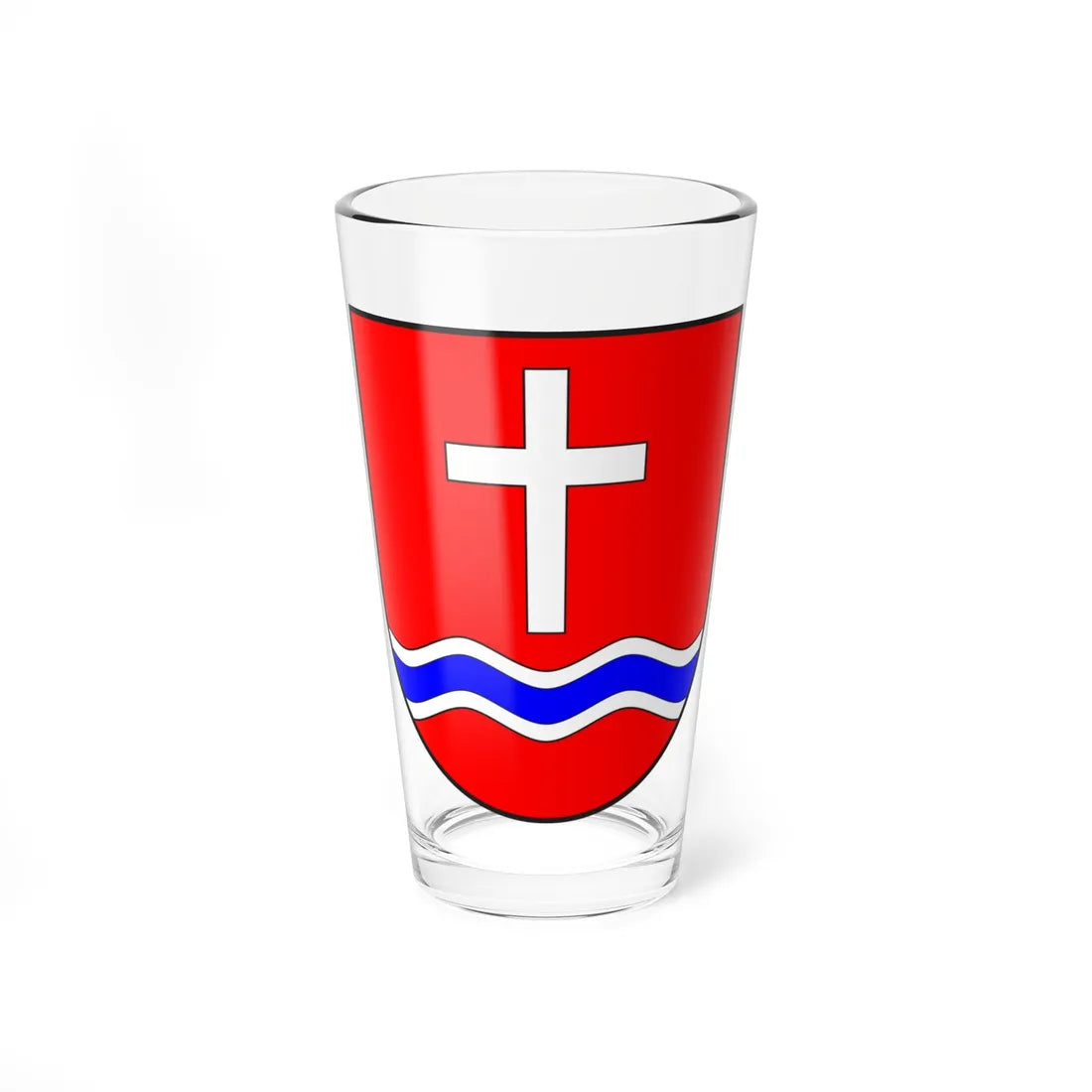 Sufers wappen (Switzerland) (Coat of Arms) Pint Glass 16oz 16oz - Go Mug Yourself