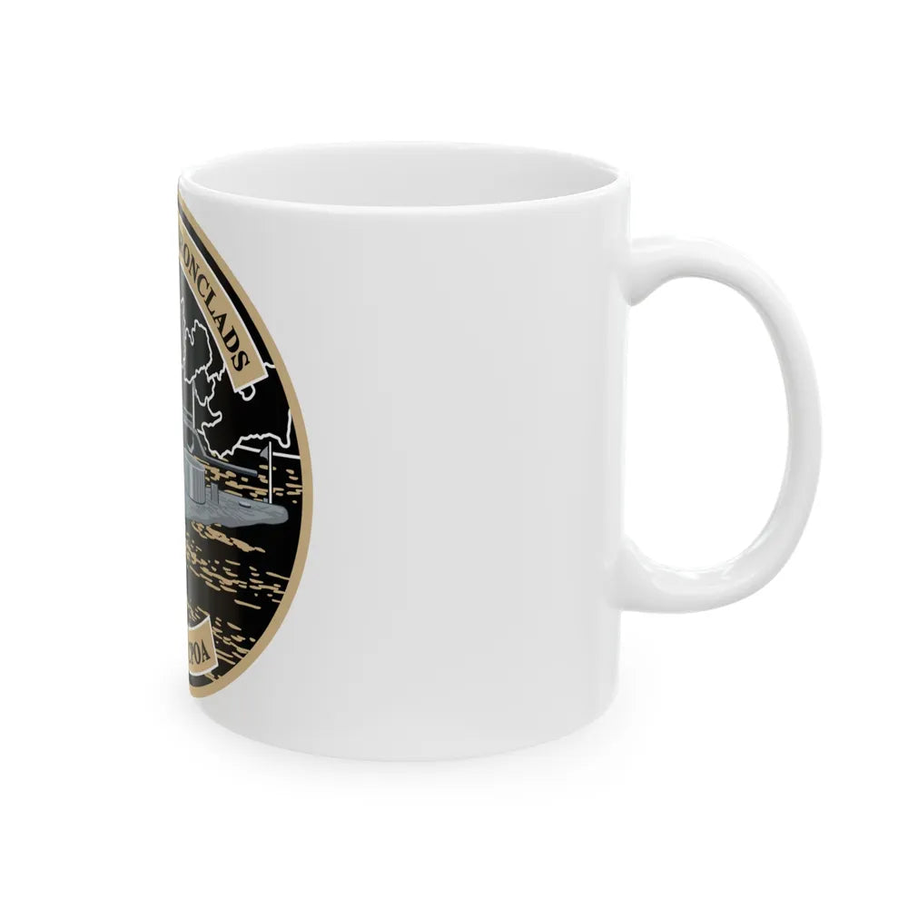 Suffolk Battle of the Iron Clads (U.S. Navy) White Coffee Mug-Go Mug Yourself