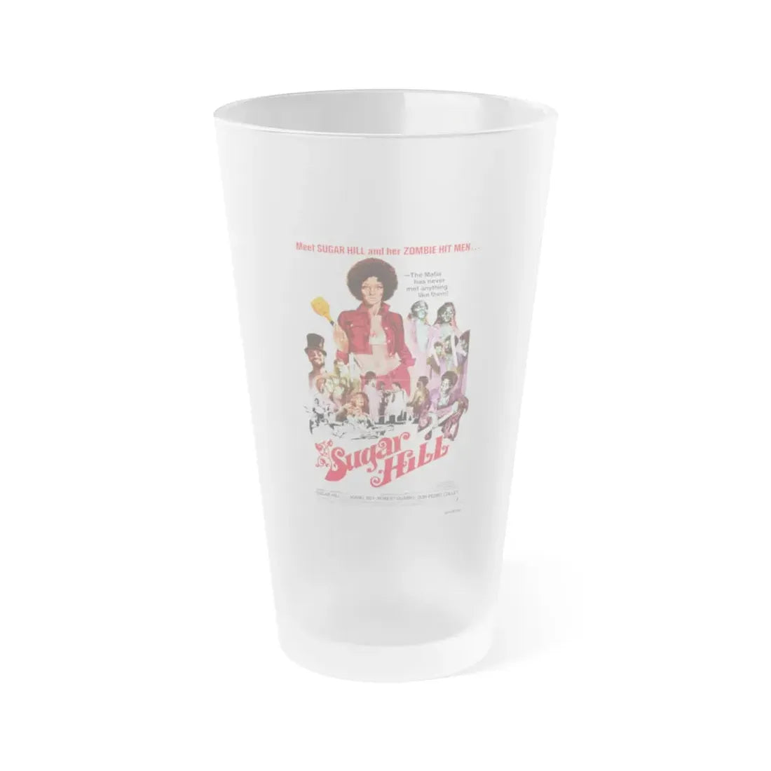 SUGAR HILL 1974 Movie Poster - Frosted Pint Glass 16oz Default Title - Go Mug Yourself