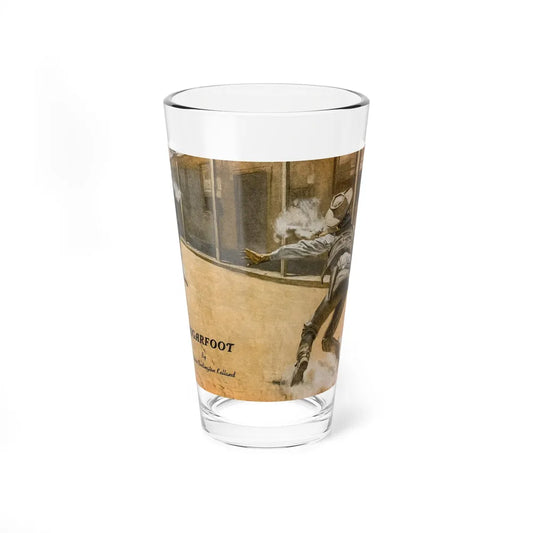 Sugarfoot by Clarence Budington Kelland, The Saturday Evening Post, January 24, 1942 (Magazine Illustration) Pint Glass 16oz 16oz - Go Mug Yourself