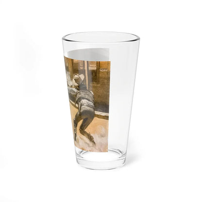 Sugarfoot by Clarence Budington Kelland, The Saturday Evening Post, January 24, 1942 (Magazine Illustration) Pint Glass 16oz - Go Mug Yourself
