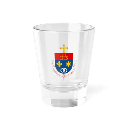 Sugestão de Brasão para a Paróquia Sagrada Família com Escudo Português (Brazil) (Coat of Arms) Shot Glass 1.5oz 1.5oz - Go Mug Yourself