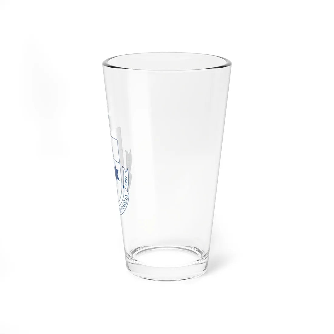 Sugestão de Brasão para a Paróquia Sagrada Família em Versão Monocromática (Brazil) (Coat of Arms) Pint Glass 16oz - Go Mug Yourself