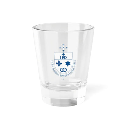 Sugestão de Brasão para a Paróquia Sagrada Família em Versão Monocromática (Brazil) (Coat of Arms) Shot Glass 1.5oz 1.5oz - Go Mug Yourself