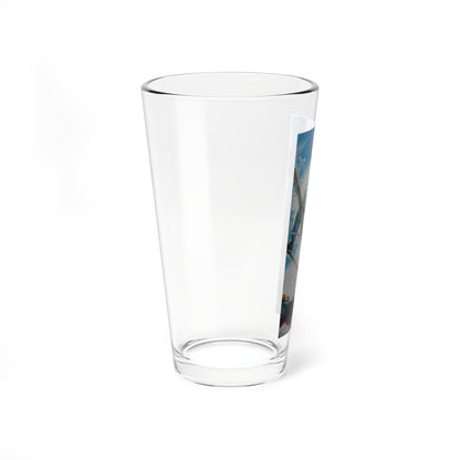 Suicide On Skis by D. K. Findley, 1950s (Magazine Illustration) Pint Glass 16oz-Go Mug Yourself