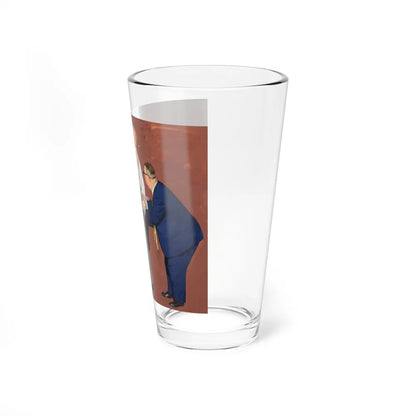 Suit Fitting, Post Cereal Advertisement, 1957 (Magazine Illustration) Pint Glass 16oz - Go Mug Yourself