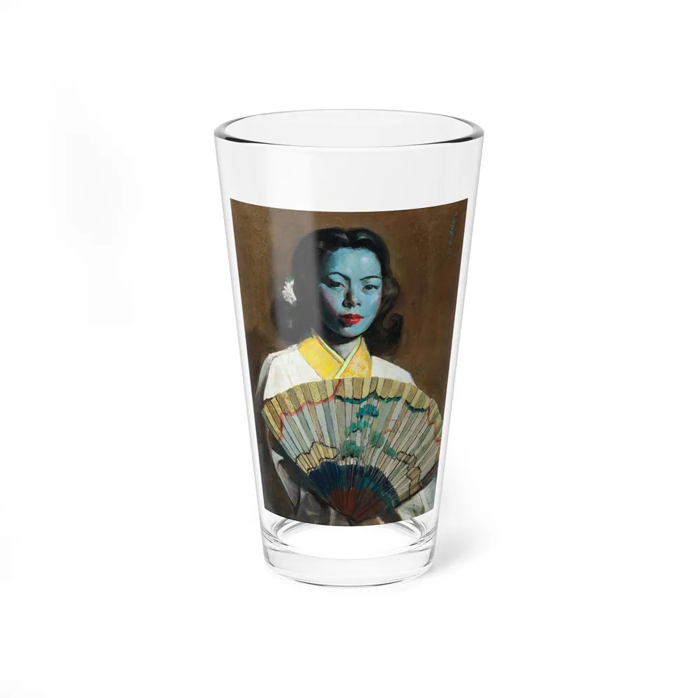 Suite of Four Portraits (3) (Magazine Illustration) Pint Glass 16oz-16oz-Go Mug Yourself