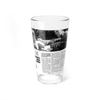 Sukarno's Jungle Jezebels, Adventure, April 1965 (Magazine Illustration) Pint Glass 16oz-16oz-Go Mug Yourself