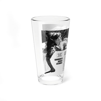 Sukarno's Jungle Jezebels, Adventure, April 1965 (Magazine Illustration) Pint Glass 16oz-Go Mug Yourself