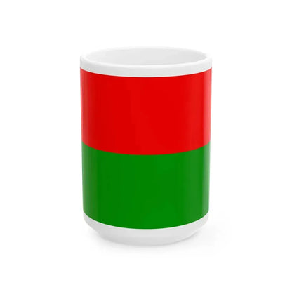Suket flag (India) White Coffee Mug 15oz - Go Mug Yourself