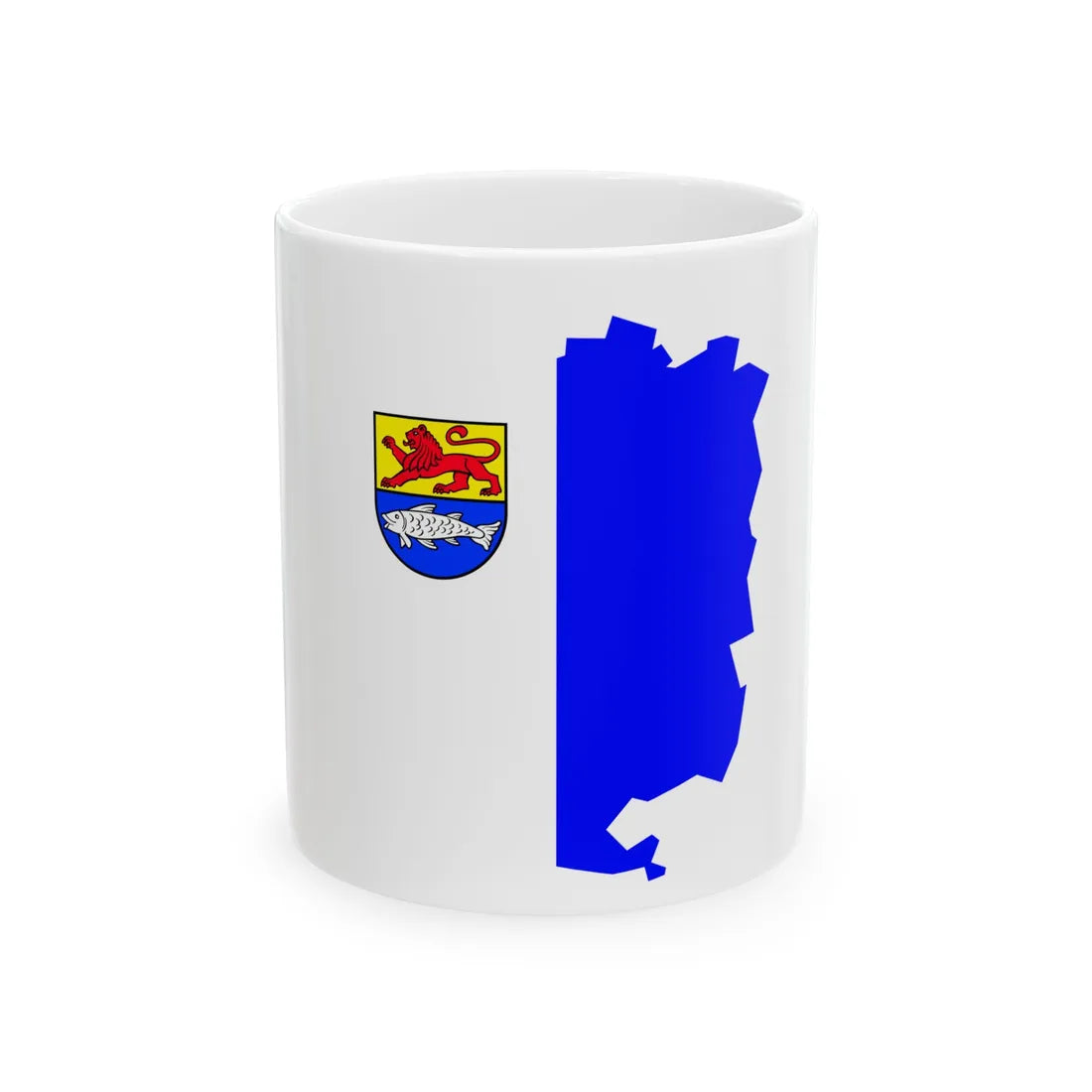 Sulzbach-Umriss 2 (Germany) White Coffee Mug 11oz - Go Mug Yourself