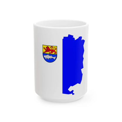 Sulzbach-Umriss 2 (Germany) White Coffee Mug 15oz - Go Mug Yourself