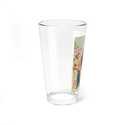 Summer Camp Illustration (c. 1950) (Magazine Illustration) Pint Glass 16oz - Go Mug Yourself