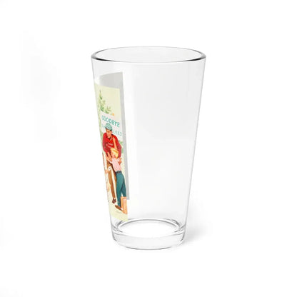 Summer Camp Illustration (c. 1950) (Magazine Illustration) Pint Glass 16oz - Go Mug Yourself
