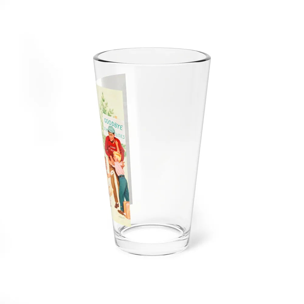 Summer Camp Illustration (c. 1950) (Magazine Illustration) Pint Glass 16oz-Go Mug Yourself