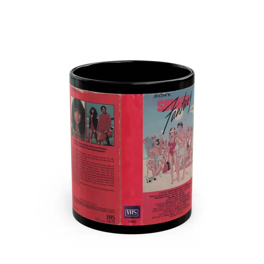 SUMMER FANTASY (VHS COVER) - Black Coffee Mug 11oz - Go Mug Yourself