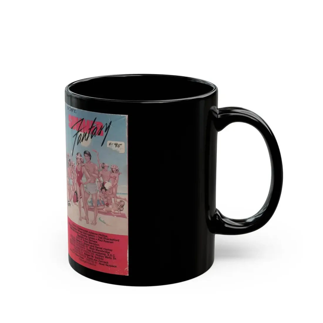 SUMMER FANTASY (VHS COVER) - Black Coffee Mug - Go Mug Yourself