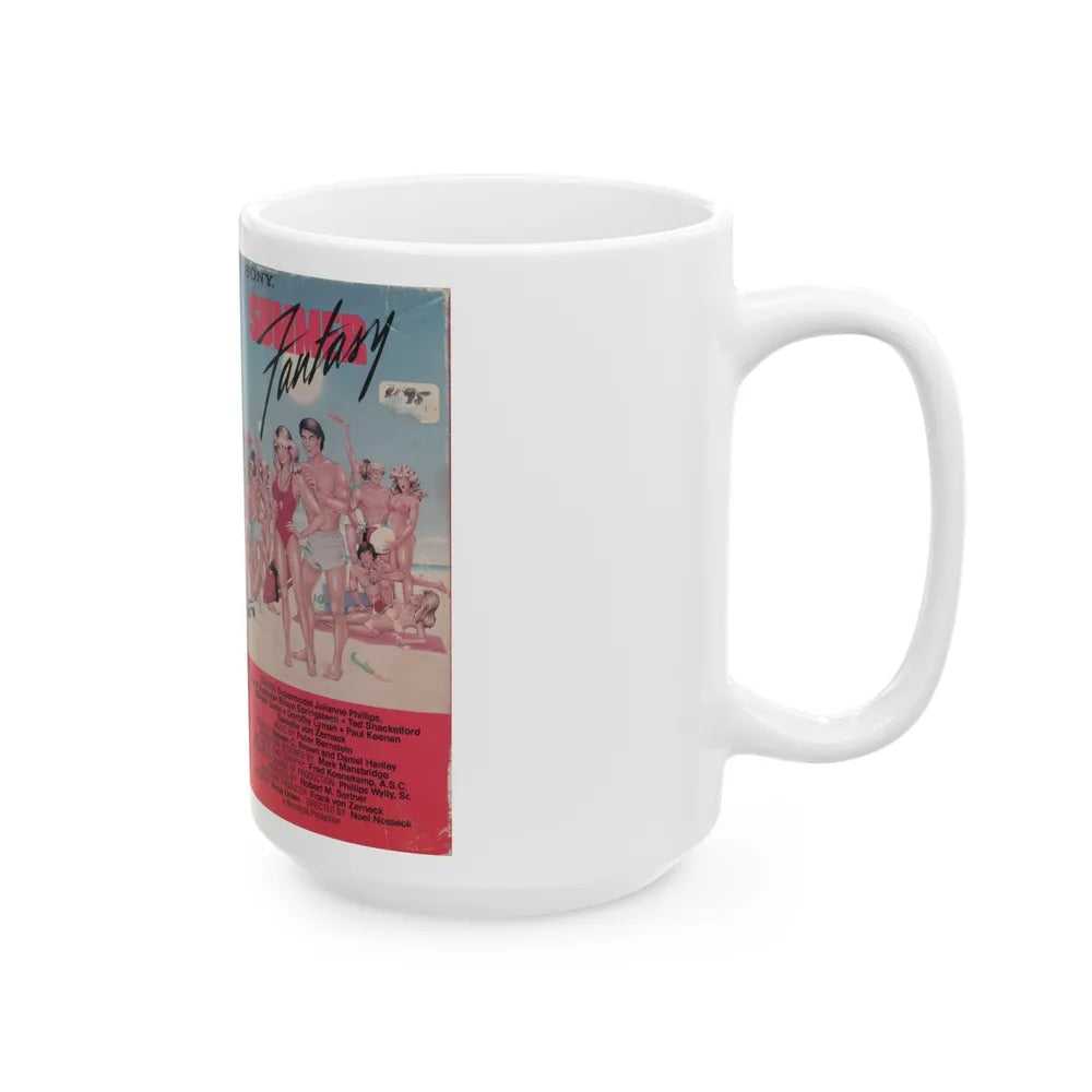 SUMMER FANTASY (VHS COVER) - White Coffee Mug-Go Mug Yourself