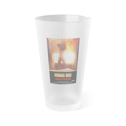 SUMMER HEAT 1987 Movie Poster - Frosted Pint Glass 16oz-Go Mug Yourself