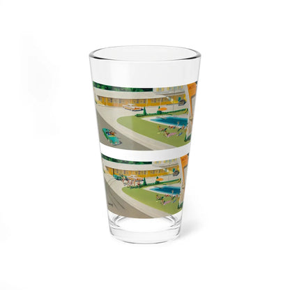 Summer Madness, The Saturday Evening Post cover, August 17, 1957 (Magazine Illustration) Pint Glass 16oz 16oz - Go Mug Yourself