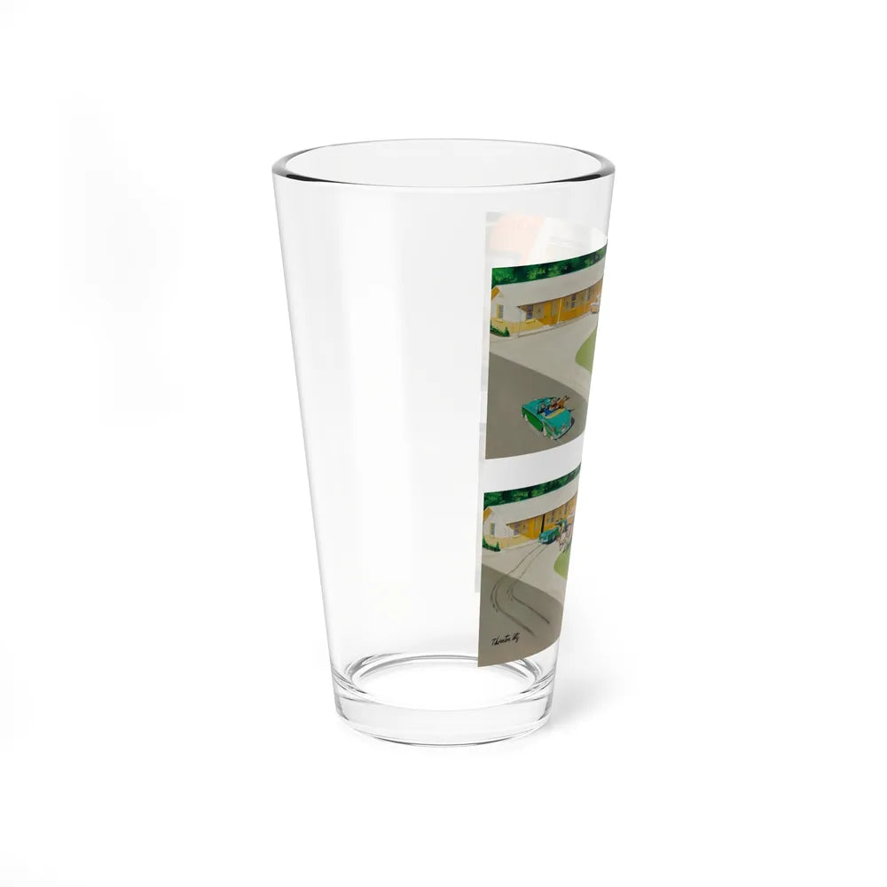 Summer Madness, The Saturday Evening Post cover, August 17, 1957 (Magazine Illustration) Pint Glass 16oz - Go Mug Yourself