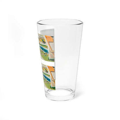 Summer Madness, The Saturday Evening Post cover, August 17, 1957 (Magazine Illustration) Pint Glass 16oz - Go Mug Yourself