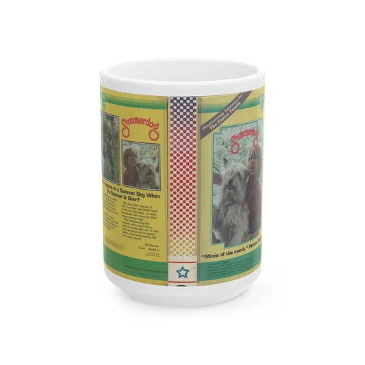 SUMMERDOG (VHS COVER) - White Coffee Mug 15oz - Go Mug Yourself