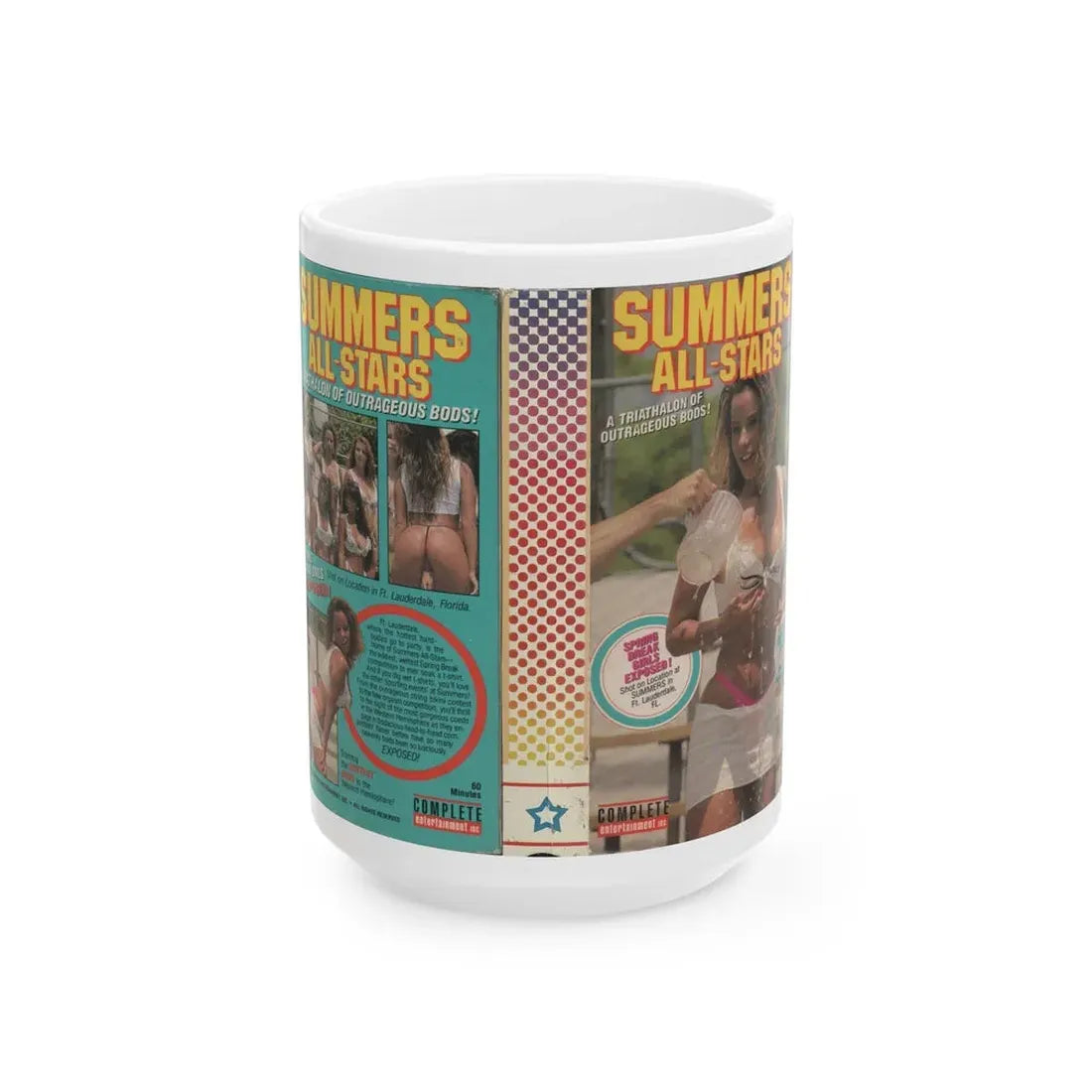 SUMMERS ALL STARS (VHS COVER) - White Coffee Mug 15oz - Go Mug Yourself