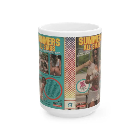 SUMMERS ALL STARS (VHS COVER) - White Coffee Mug 15oz - Go Mug Yourself