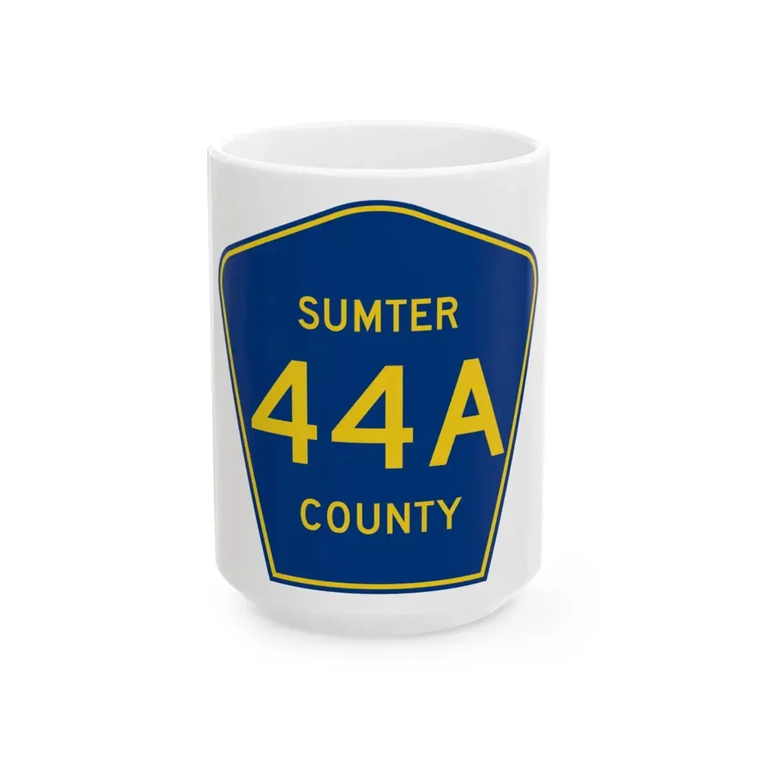 Sumter County 44A (Florida) (Road Sign) White Coffee Mug 15oz - Go Mug Yourself