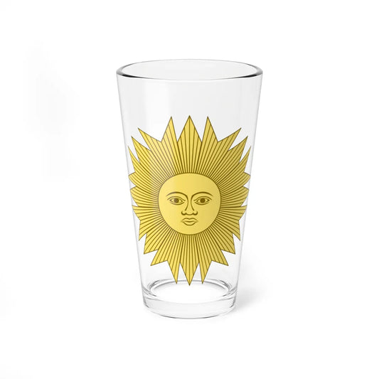 Sun of May South Peru (Peru) (Coat of Arms) Pint Glass 16oz 16oz - Go Mug Yourself