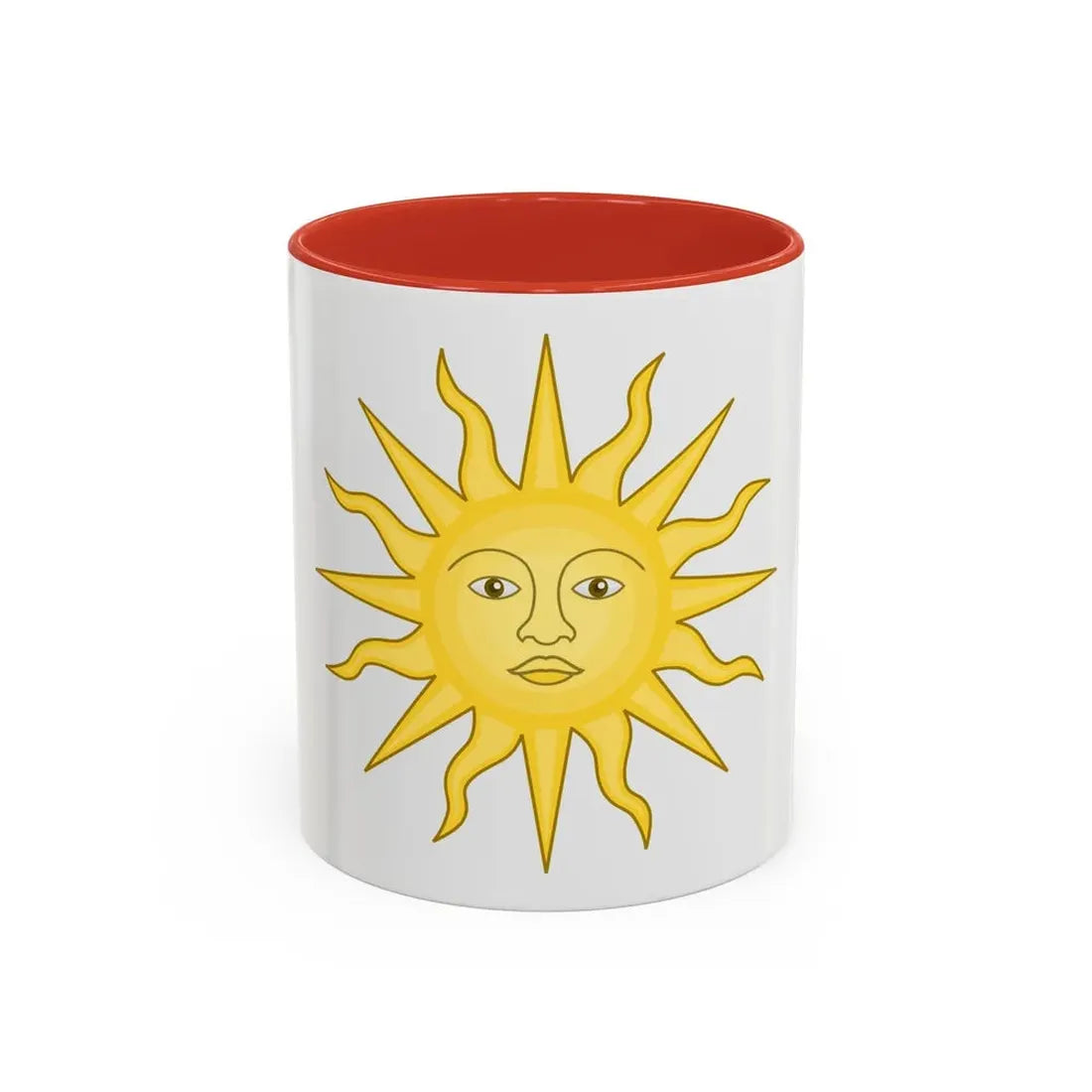 Sun of York - Accent Coffee Mug 11oz Red - Go Mug Yourself