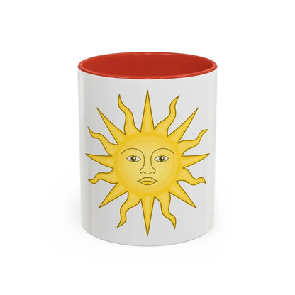 Sun of York - Accent Coffee Mug 11oz Red - Go Mug Yourself