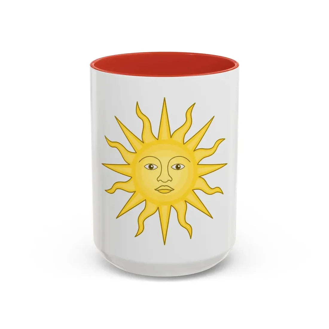 Sun of York - Accent Coffee Mug 15oz Red - Go Mug Yourself