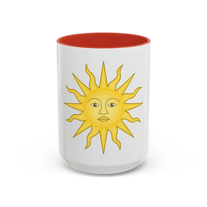 Sun of York - Accent Coffee Mug 15oz Red - Go Mug Yourself