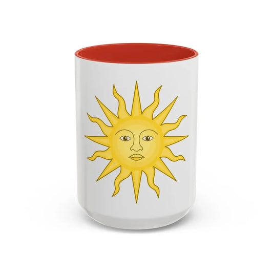 Sun of York - Accent Coffee Mug 15oz Red - Go Mug Yourself