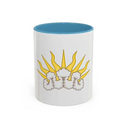 Sunburst Badge - Accent Coffee Mug 11oz Light Blue - Go Mug Yourself