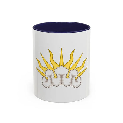 Sunburst Badge - Accent Coffee Mug 11oz Navy - Go Mug Yourself