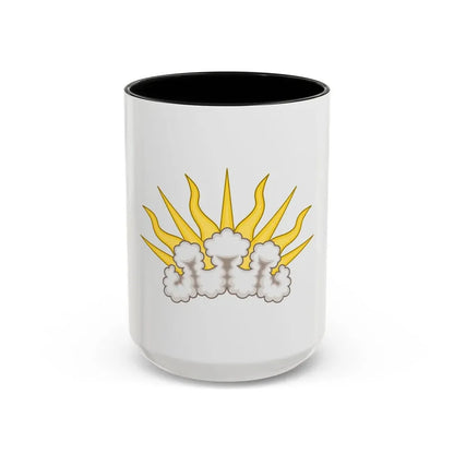 Sunburst Badge - Accent Coffee Mug 15oz Black - Go Mug Yourself