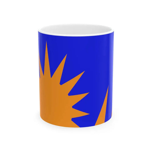 Sunburst Flag Barrys rock (Ireland) White Coffee Mug 11oz - Go Mug Yourself