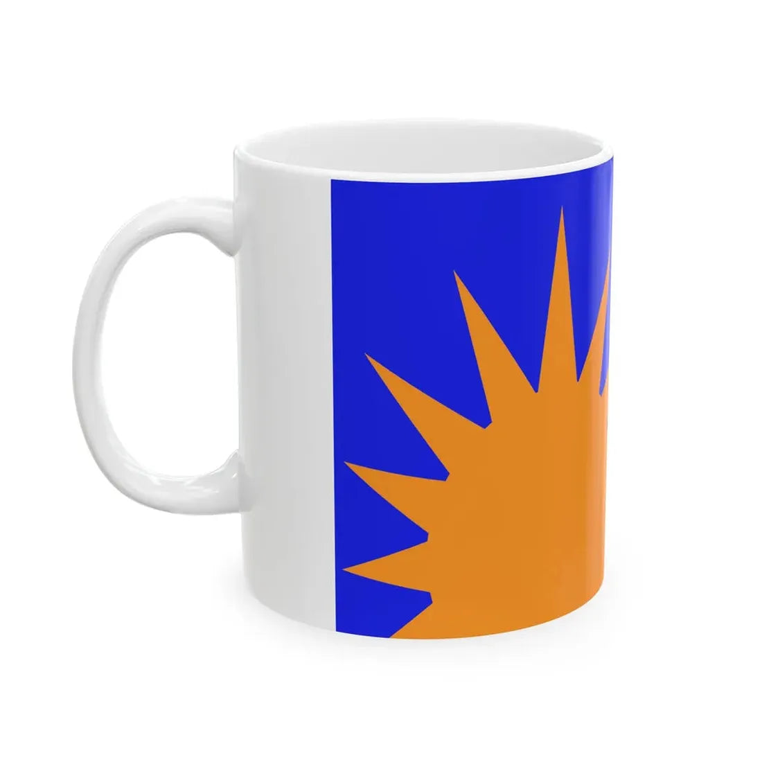 Sunburst Flag Barrys rock (Ireland) White Coffee Mug - Go Mug Yourself
