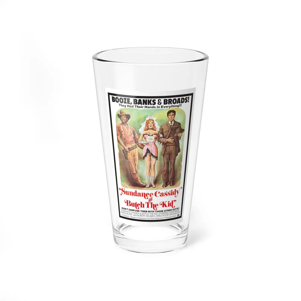 SUNDANCE CASSIDY AND BUTCH THE KID 1972 Movie Poster - Pint Glass 16oz-16oz-Go Mug Yourself