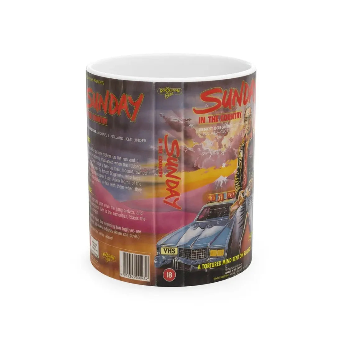 SUNDAY IN THE COUNTRY (VHS COVER) - White Coffee Mug 11oz - Go Mug Yourself