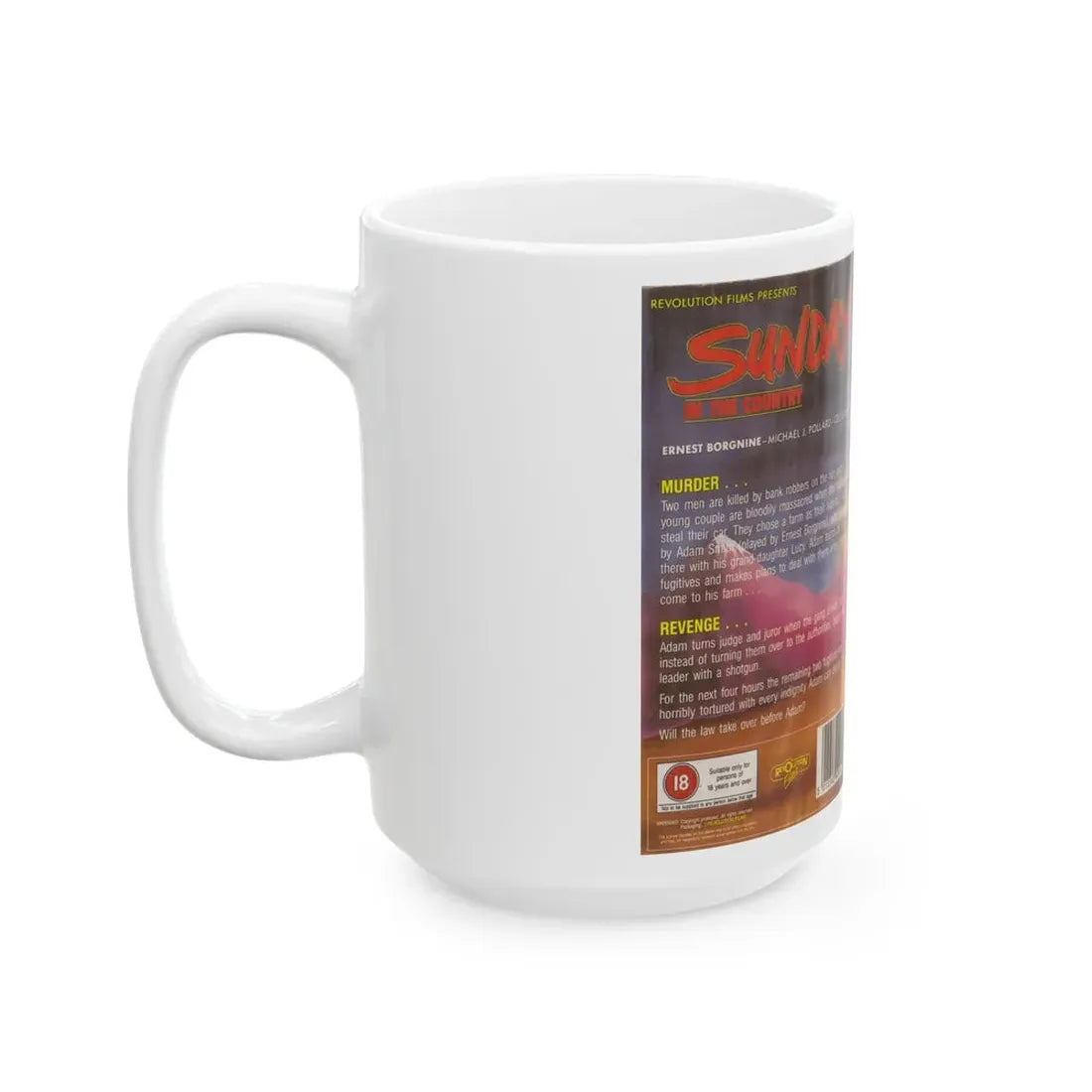 SUNDAY IN THE COUNTRY (VHS COVER) - White Coffee Mug - Go Mug Yourself