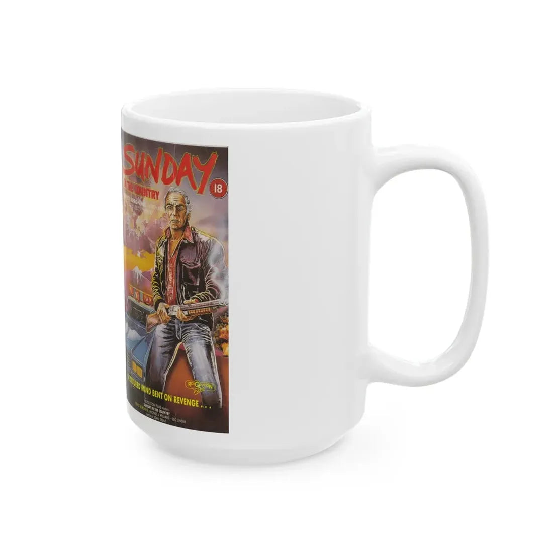 SUNDAY IN THE COUNTRY (VHS COVER) - White Coffee Mug - Go Mug Yourself