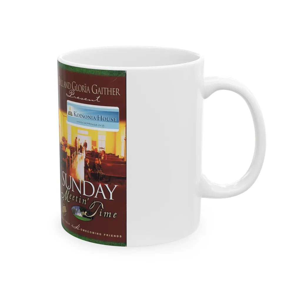 SUNDAY MEETIN TIME (VHS COVER) - White Coffee Mug-Go Mug Yourself